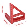 3D Multi Angle Measuring Ruler 45 90 Degree Aluminum Alloy