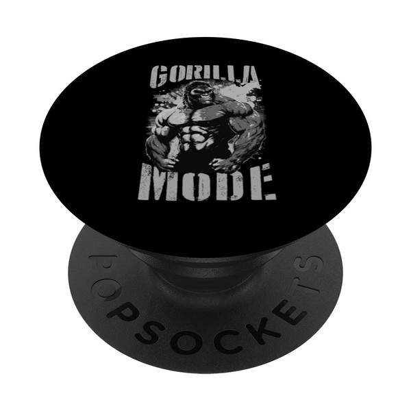 Gorilla Mode Motivation Quote | Gym Workout Beast Muscles PopSockets