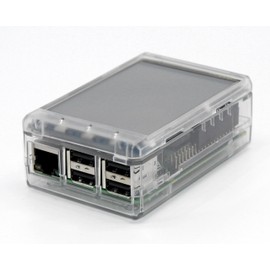 sb components 3.2" TFT LCD Transparent Case for Raspberry Pi 2 and Raspberry Pi 3 (Clear)