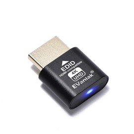 EVanlak HDMI Dummy Plug Headless Ghost Premium Aluminum Display Emulator Light Revelation 4k Dummy Plug HDMI Plugs Headless Machines Fit Anyone with a Headless GUI Server 3rd 3840x2160@60H-3pack