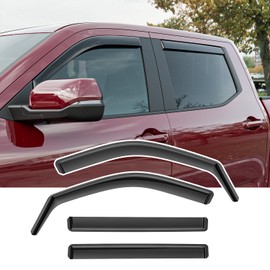 Xipoo Side Window Visor Deflector Compatible with 2015-2024 Ford F150 SuperCrew Side Window Deflector 17-24 Raptor F250 F350 F450 F550 Visor Trim Cover Replacement for 2015-2024 Ford F-150 Accessories