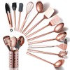 Copper Kitchen Utensils Set,13 Pieces Stainless Steel Cooking Utensils Set
