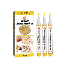 Jue-Fish Wood Burn Marker Pen-3Pcs, Wood Marker Burning Pens for Drawing Wooden Burning Marker Pens for Making Gifts, Handicrafts