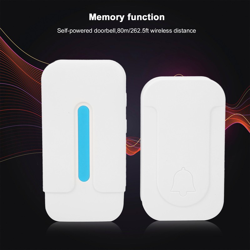 Smart Wireless Doorbell SelfPowered Beeper Remote Induction Waterproof