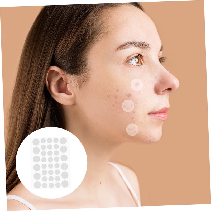 TOVINANNA 6sheets Breathable Hydrocolloid Spot Patches for Pimple Treatment Remover