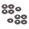 10PCS 60 Grit Flap Wheels 4.5 Inch x 7/8 Inch