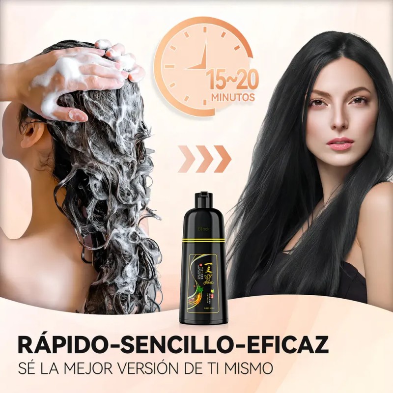 Kaisasa Shampoo Cubre Canas Tinte Instantaneo Para Canas，shampoo cubre canas，shampoo