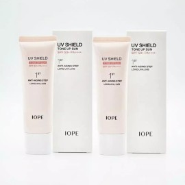 IOPE 아이오페 유브이 쉴드 톤업 선크림 50ml x2개/50ml+10mlx5개/ 구성선택 IOPE UV Shield Tone-Up Sun Cream 50ml x2 pcs / 50ml + 10ml x5 pcs / Option Selection [50ml +10ml x5 (gift) genuine capacity]