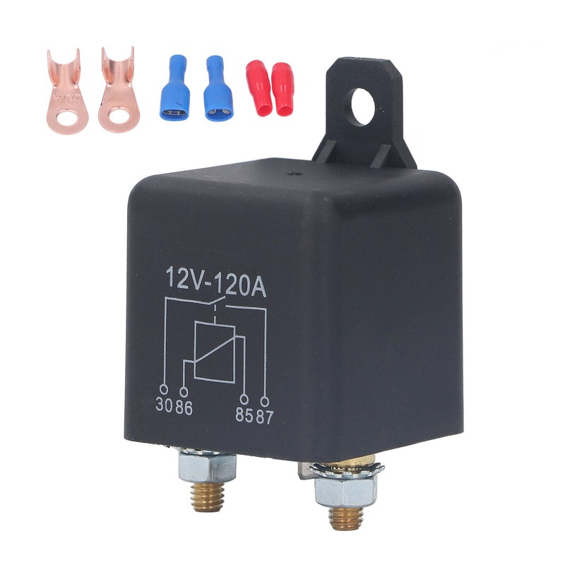 Starter Solenoid Car Start Relay Waterproof Brass Coil with Accessories
