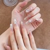 [GLORS] Purly Handmade Long Ballerina Press on Nails | Icy