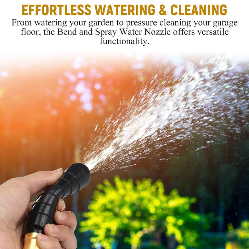 SiliFine 2 Pcs Adjustable Bend and Spray Water Nozzle Hose