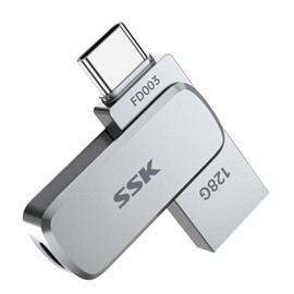 SSK USB Flash Drive 128GB - Silver