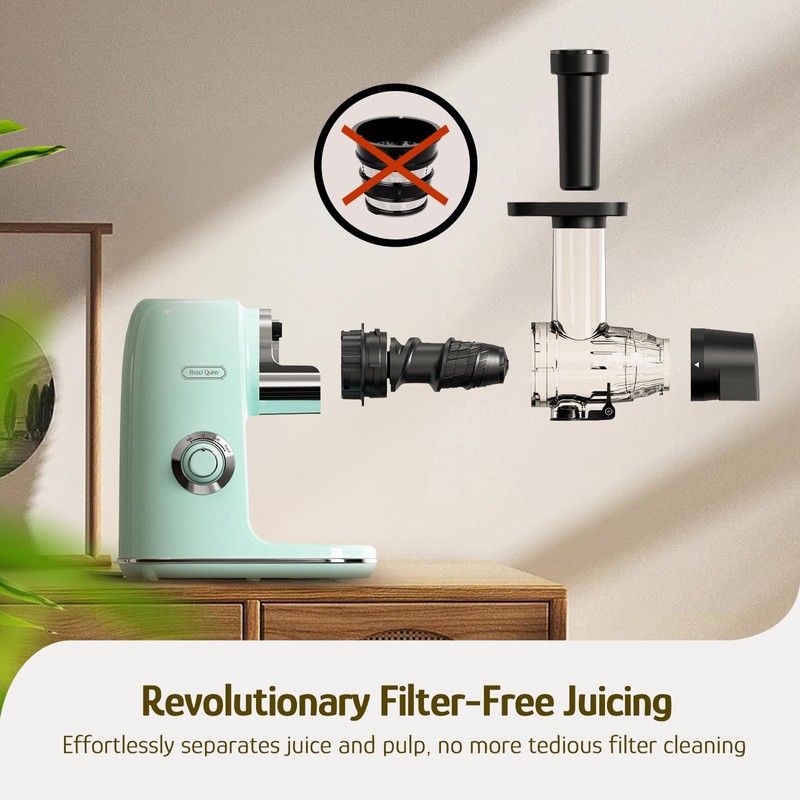 Hazel Quinn Masticating Juicer - Cold Press Slow Juicer for