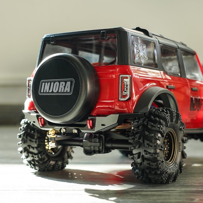 INJORA RC Bumper CNC Aluminium Bumper Set for TRX4M Bronco