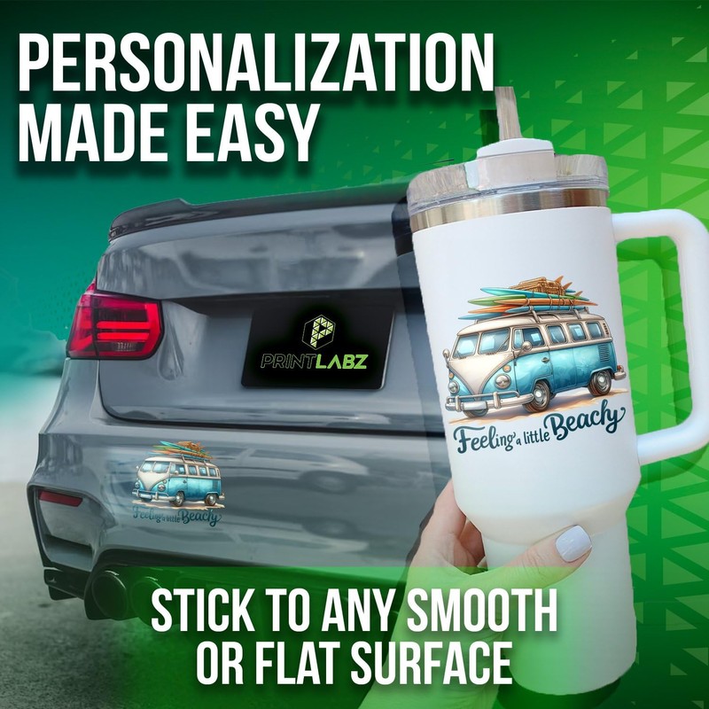 Feeling A Little Beachy Stickers - 5" On Longest Side