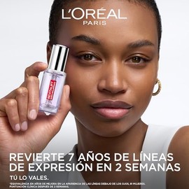 L'Oréal Paris Revitalift Filler Sérum de Ojos con Ácido Hialurónico + Cafeína, Rellena hasta 2.5% Líneas de Expresión y Corrige Ojeras, Aplicador Trip