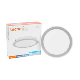 Tecnolite Lámpara Empotrado LED, Color Blanco, 9 W, Luz Blanca 4 000 k, Downlight