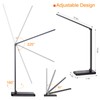 LED Desk Lamp with Wireless Charger,Eye-Caring Table Lamps,Stepless Dimmable Office