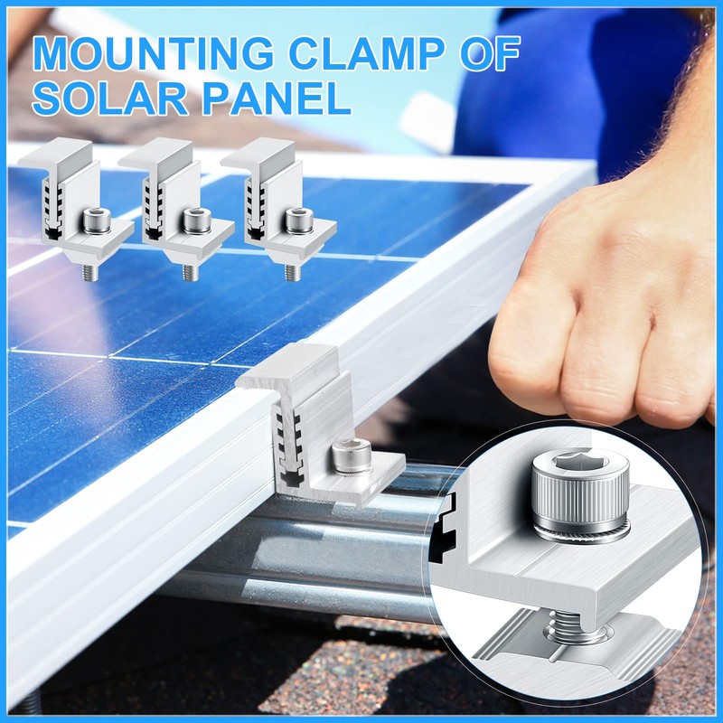 Zhengmy Solar End Clamp Solar Panel Mounting Z Bracket Mid