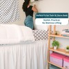 Shreem Linen Dorm Bed Skirt Twin XL 46 Inch Drop,