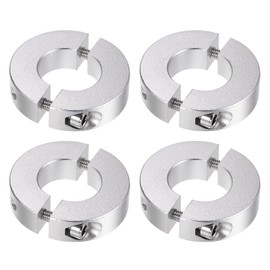 QUARKZMAN 4 Pieces Split Adjustment Rings 22 mm 45 mm AD 12 mm Wide Aluminium Alloy Depth Stop Rings Clamp for Plugs Position Holder Gears Machine Aid Industrial Anodizing