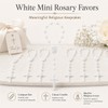 XIPENGKEJI 24 Pcs Mini Rosary Favors, Baptism Rosaries with Angel