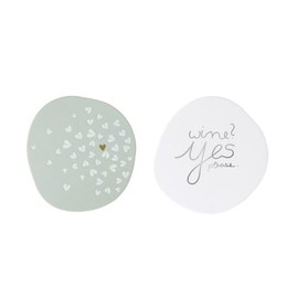 Räder Coasters Set of 6 Love & Wine