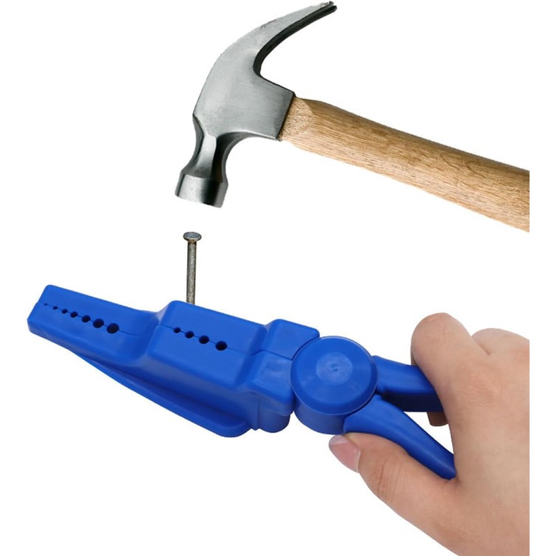Nail Holder for Hammering, Plastic Pliers, Secure Nails Anti-Smashing Finger