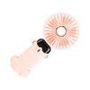 Mini Handheld Fan ABS Portable Digital Display USB Charging Foldable