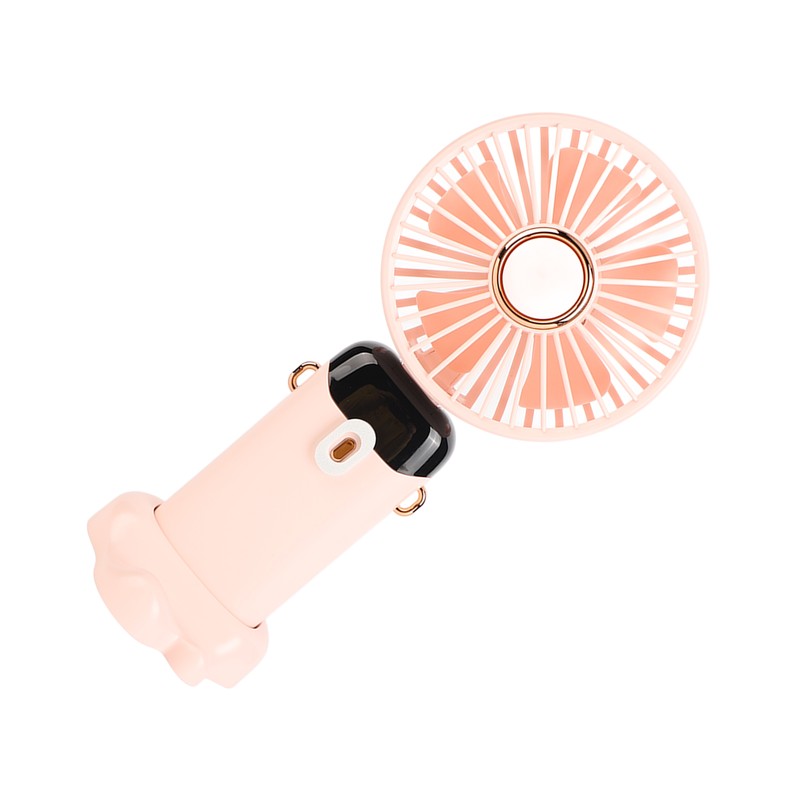 Mini Handheld Fan ABS Portable Digital Display USB Charging Foldable