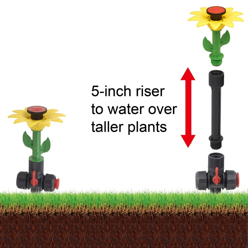 Eden 97065 Daisy Above-Ground 50 Ft Garden Hose and Sprinkler