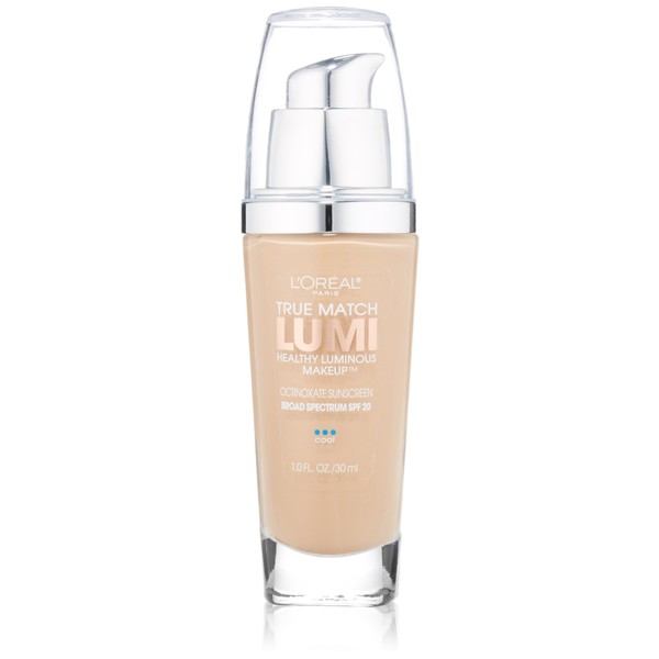 L'Oréal Paris True Match Lumi Healthy Luminous Makeup, C4 Shell Beige, 1 fl. oz.