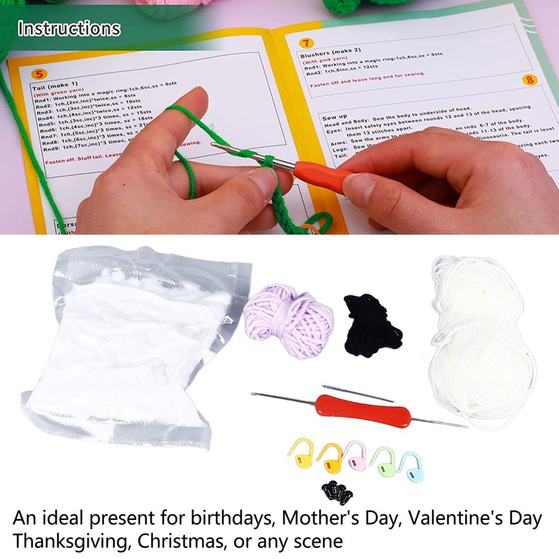 Beginner Crochet Kit DIY Innovative Fun Educational Crochet Animal Kit