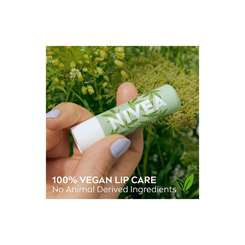 NIVEA Paquete variado de cuidado de labios vegano, aceite de