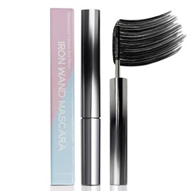 Iron Wand Mascara Waterproof Long Lasting Curl Brushless Metal Wand Mascara for Women.