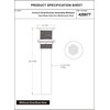 Grid Drain Strainer Assembly Without Overflow for Bathroom Sink, C.O.