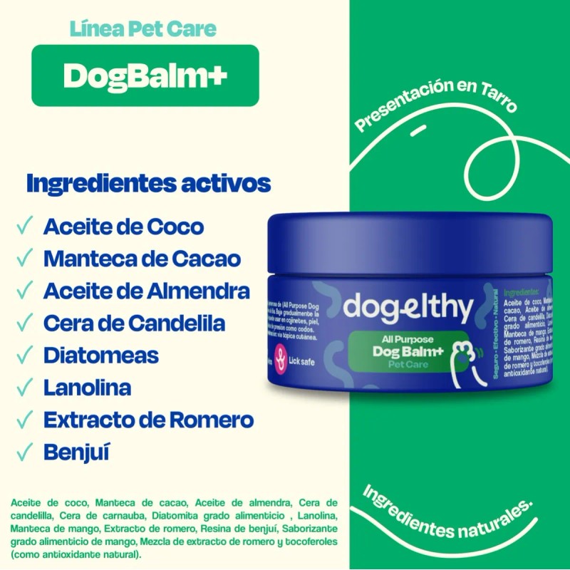 Dogelthy Balsamo Unguento Patitas Perro Dog Balm En Tarro