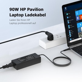 Laptop Charging Cable 90W 65W for HP Pavilion G4 G6 G7 DV4 DV5 DV6 DV7 Elitebook 840 850 G1 G2 8440p 8460p 8470p 8540p Compaq Presario CQ57 CQ60 CQ61 Cq62 Probook Probook G0 G1 19V 4.74A Power Supply