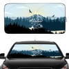 Gven Parasol para parabrisas delantero, divertido protector de visera solar