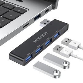 USB Splitter for Laptop MOGOOD USB Splitter USB Hub 3.0 USB Port Expander for Laptop USB Hub Notebook Multiport Adapter USB Data Hub Splitter for Laptop, PC, MacBook, Mac Pro, Mac Mini, iMac, Surface Pro