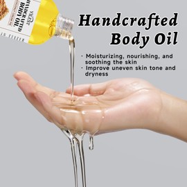 Coconut Cream Pie Body Oil, Handcrafted Body Oil – Coconut Cream Pie Scent | Hydrate & Nourish with Jojoba, Sweet Almond, Coconut & Olive Oils Moisturizing for Dry Skin