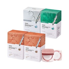 AHC 100-sheet cotton mask pack (Firming 50/Brightening 25/Calming 25) + Jo Sung-ah Raybeam cushion main product + refill gift / AHC 순면 마스크팩 100매 (퍼밍50브라이트닝25카밍25) + 조성아 레이빔 쿠션 본품+리필 증정