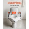 300 Lbs Load Capacity 5-Inch Lift Height Widened Commode Elevated