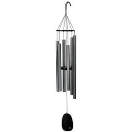 Woodstock Chimes Signature Collection, Bells of Paradise, Antique Silver 44", Decor Designs Wind Chimes for Outdoor, Patio, Home or Garden Décor (BPLAS)