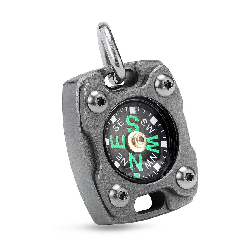 Mecarmy Pocket Keychain Compass, Hiking Survival Compass, Mini Compass Pendant