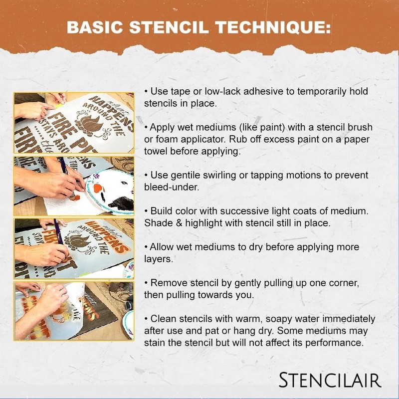 Horseshoe Stencil 8.5 x 11 Inch Reusable Mylar Sheet for