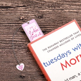 Spicy Bookmarks for Women Reading - Funny Good Girl Pink Metal Bookmark Gifts for Female Friends Smutty Book Lovers - Dark Romance Bookish Accessories, Stocking Stuffers, Just Because Gift Ideas