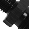 1 Pair AN4 to M8 Oil Cooler Fitting Adapter Black