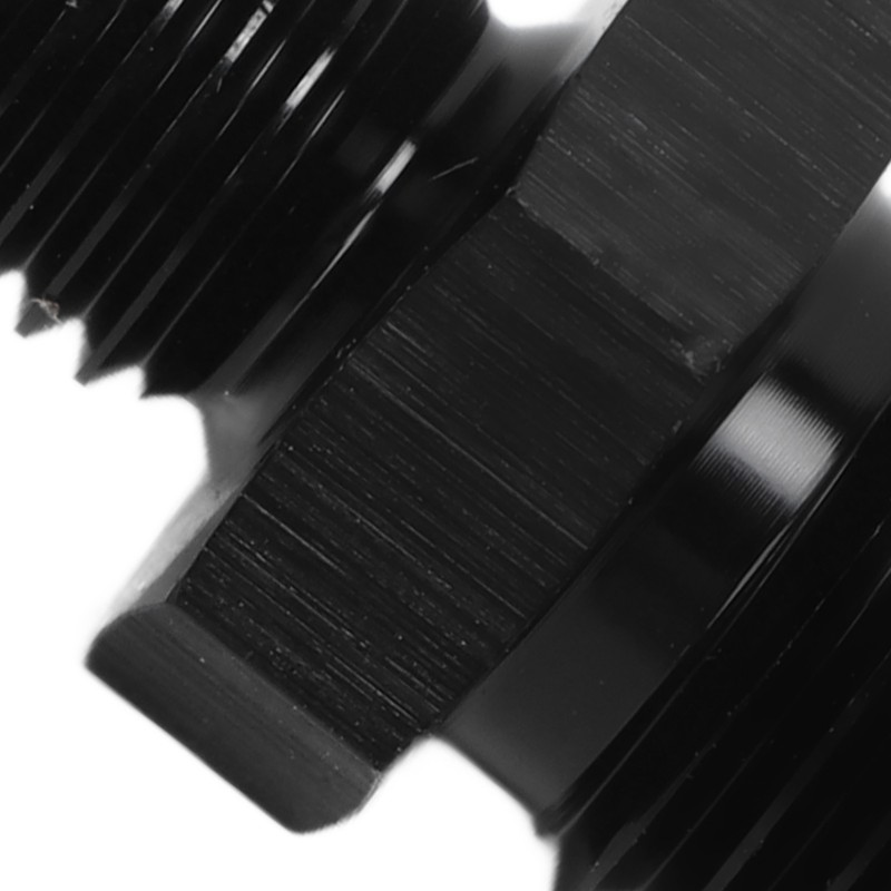 1 Pair AN4 to M8 Oil Cooler Fitting Adapter Black