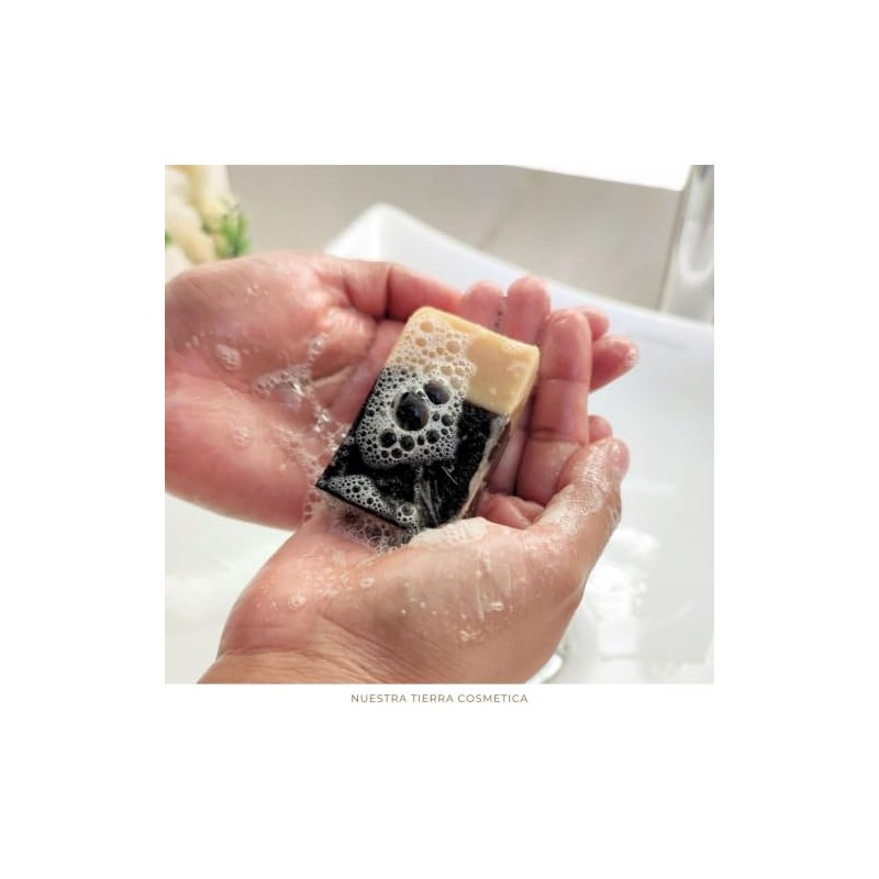 Jabón Artesanal de Tepezcohuite y Romero, Barra Natural, 65 g